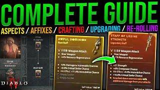 Diablo 4: Turning Rares Into LEGENDARIES, Aspects, Affixes & Crafting Explained - The Ultimate Guide