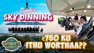 Chennai's First Sky Dining Experience! | Couples Dinner Date‍️‍ | VGP Wonderworld