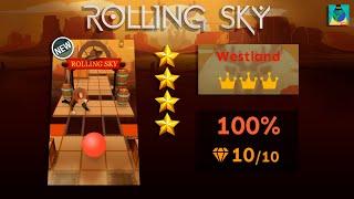 Rolling Sky – Уровень 70「 Westland | Западные Земли 」⭐⭐⭐⭐