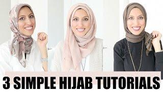3 SIMPLE Hijab Tutorials in 2 Minutes!