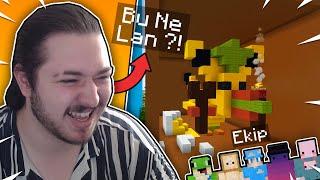 Minecraft'ta BİRBİRİMİZİN YAPILARINI TROLLÜYORUZ!! w/Ekip