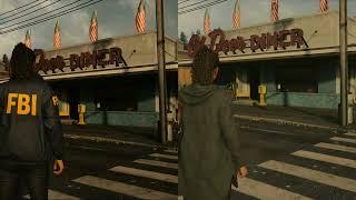 Alan Wake 2 PS5 Pro PSSR Vs AMD 7900XTX FSR Quality Image Quality Analysis