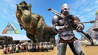 ARK: Survival Evolved - DODO ARMY w/ T-REX!! (ARK Ragnarok Gameplay)