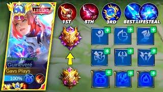 GUINEVERE BEST BUILD AND EMBLEM FOR RANK 2023 (MUST TRY!) | MLBB