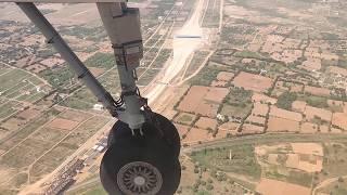 Beautiful Flight Landing at Jaipur Airport