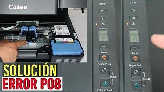 Cómo Solucionar ERROR P08 Impresora CANON G2110/Resetear/Paso a Paso.