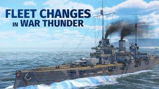 Fleet research changes and the first battleships / War Thunder