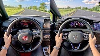 2024 Volkswagen Golf R vs. Honda Civic Type R - POV Comparison