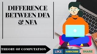 Lect-08 | TOC | Difference Between DFA and NFA | DFA | NFA |