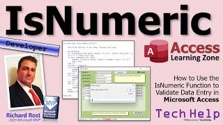 How to Use the IsNumeric Function to Validate Data Entry in Microsoft Access