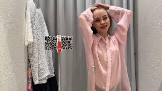 [4K] Exploring Transparent Clothes | Try on Haul with Raychel