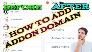 How to enable Addon domain in c panel !! Addon domain not showing in cpanel !! Problem fix 