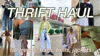 THRIFTING FALL 2020 FASHION TRENDS!! (try-on haul)