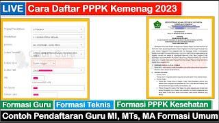 LIVE Cara Daftar PPPK Kemenag 2023 untuk Guru MI, MTs, MA, PPPK Teknis, PPPK Tenaga Kesehatan