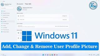  How To Add, Change And Remove User Profile Picture Windows 11