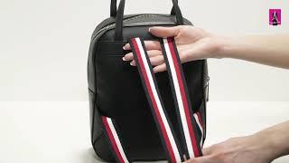 Видеообзор I Женский рюкзак TOMMY HILFIGER ICONIC TOMMY BACKPACK SIGNATURE 2536776