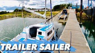 HOW TO LAUNCH A TRAILER SAILER SOLO! Sailing Meraki | Ep.48