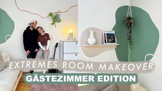 Room Makeover für unsere Gäste - Kreative Wandgestaltung, indirekte Beleuchtung und ein Schlafsofa