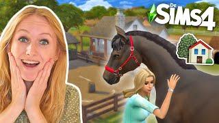 VERHUIZEN naar een NIEUWE MANEGE met mijn paarden op de SIMS 4!  *Serie + Winactie*