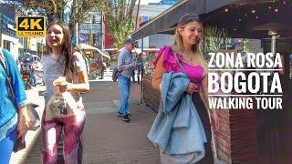 Walking in the Pink Zone of Bogotá Colombia | 4K Walk