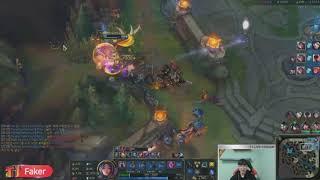 Faker Irelia pentakill on stream