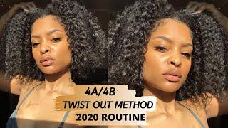 CURRENT 4A/4B TWIST OUT METHOD *EASY* | Killa Kryss