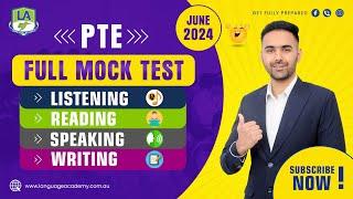 PTE Full Mock Test with Answers | June 2024 | Language Academy PTE NAATI & IELTS Online Classes