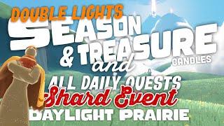 DOUBLE LIGHTS Season & Treasure Candles and Daily Quests | Daylight Prairie | SkyCotl | NoobMode