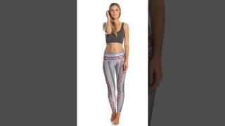 Teeki Blue Border Town Hot Yoga Pants | SwimOutlet.com