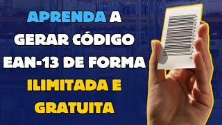 COMO GERAR CÓDIGO DE BARRAS EAN-13 DE FORMA GRATUITA E ILIMITADA PARA USAR NO MERCADO LIVRE 2024