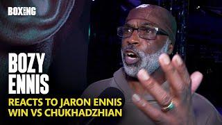 Jaron Ennis Father & Trainer Bozy Ennis Reacts To Chukhadzhian Win