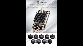 Eachine TX805S 5.8GHz 40CH 25/500/1000/1600mW AV FPV Transmitter VTX LED Display With Mic Heatsink S