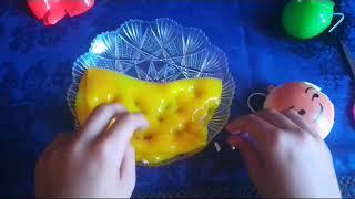 Unisco lo slime delle squishy ball e ci taglio uno squishy dentro