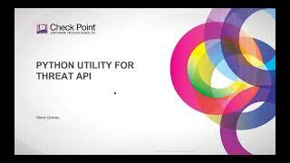Tips and Tricks 2021 #16 -  Using the Check Point Threat API Utilities