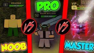 NOOB vs PRO vs MASTER - ️ Dungeon Quest