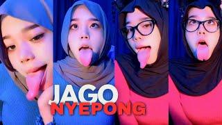 HIJAB CANTIK LIVE TIKTOK 2024. LIDAHNYA PANJANG BGT