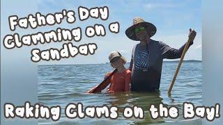 CLAMMING On a Sandbar For Father's Day @ Chesapeake Bay: Easter Egg Hunting For Delicious Seafood