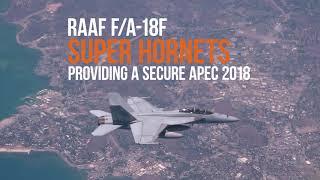 RAAF Super Hornets providing air security for APEC