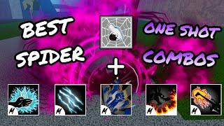 Top 5 Best Spider Revamp One Shot Combos To Get Bounty ez | Blox Fruits Update 19