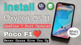 Oxygen OS 11 Rom For POCO F1. Install OnePlus 7 Port OOS 11 On Poco F1 | Dolby | SafetyNet Pass