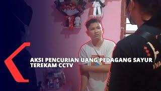 Aksi Pencurian Uang Pedagang Sayur Terekam Cctv