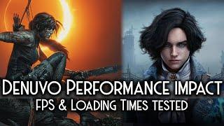 Denuvo performance impact tested before and after DRM was removed.