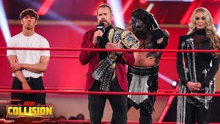 The Patriarchy, AEW World Trios Champs, confronted by Bang Bang Gang & HOB! | 8/3/24, AEW Collision