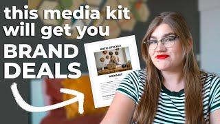 How to create a MEDIA KIT that will get you brand deals