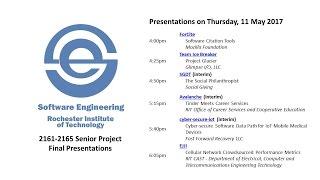 RIT SE Senior Project Presentations - 2017-05-11