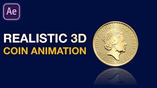 Create a Realistic 3D Coin Animation in Adobe After Effects | After Effects Tutorial