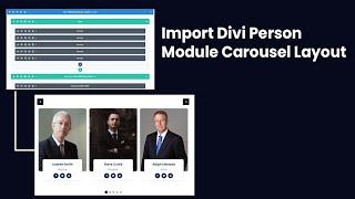 How to Use Divi Person Module Carousel Layouts