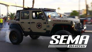 SEMA Cruise 2021- Rollout with some Revs & Burnouts (No Music)