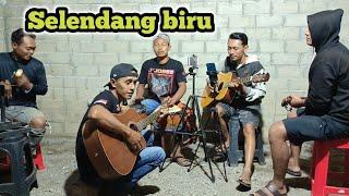 selendang biru cover pengamen jalur bebas dangdut koplo akustik