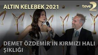 Pantene Altın Kelebek 2021: Demet Özdemir’in Kırmızı Halı Şıklığı